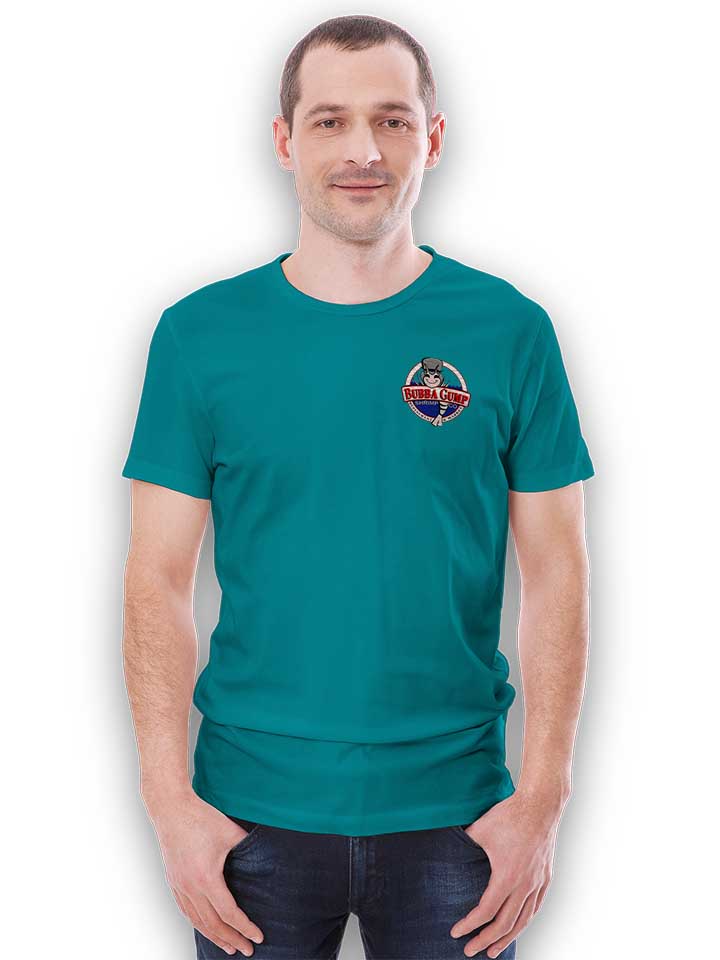 bubba-gump-shrimp-company-chest-print-t-shirt tuerkis 2