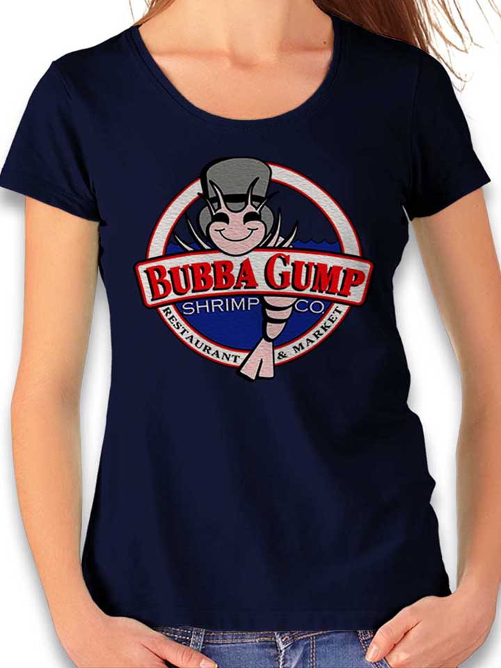 bubba-gump-shrimp-company-damen-t-shirt dunkelblau 1