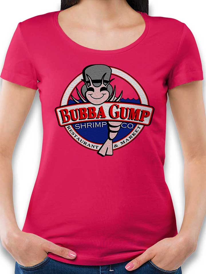 bubba-gump-shrimp-company-damen-t-shirt fuchsia 1
