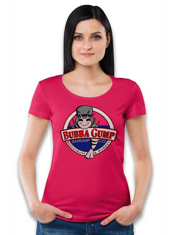 bubba-gump-shrimp-company-damen-t-shirt fuchsia 2