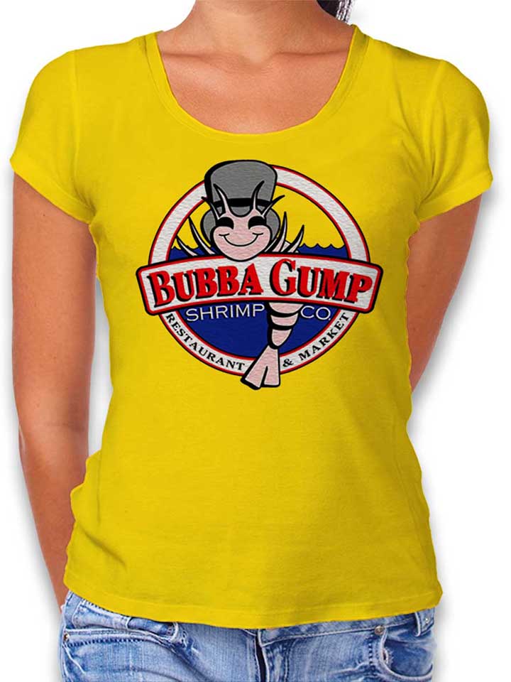 Bubba Gump Shrimp Company Womens T-Shirt yellow L