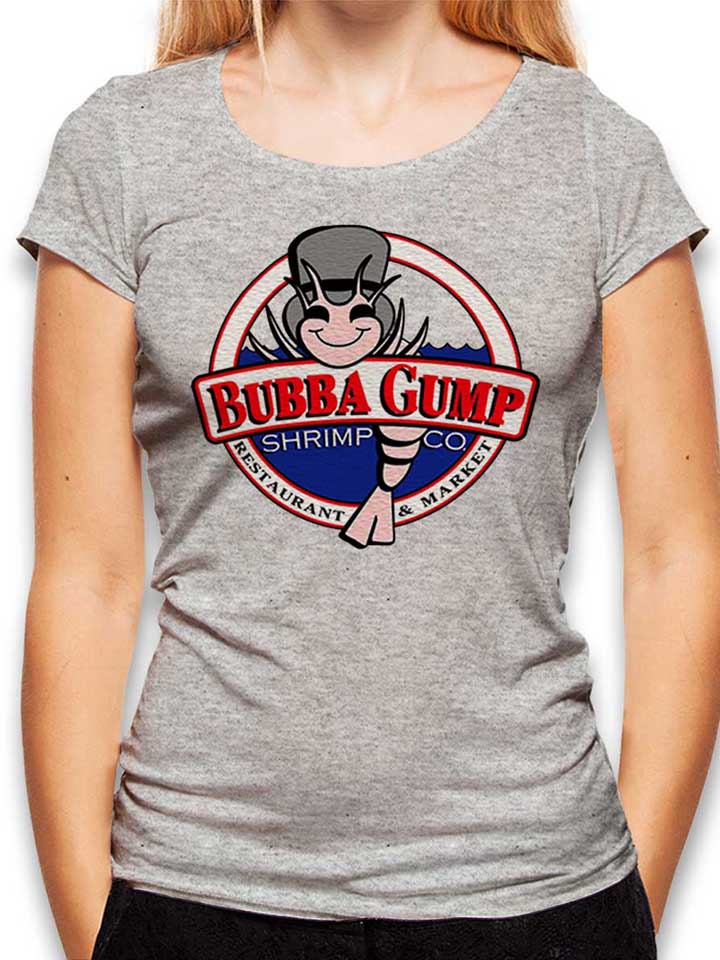 Bubba Gump Shrimp Company Damen T-Shirt grau-meliert L