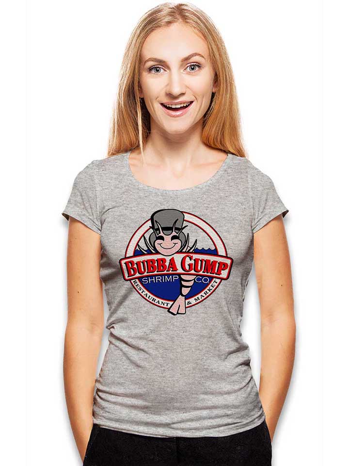bubba-gump-shrimp-company-damen-t-shirt grau-meliert 2