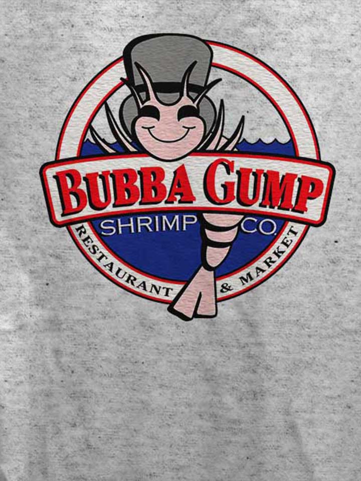 bubba-gump-shrimp-company-damen-t-shirt grau-meliert 4