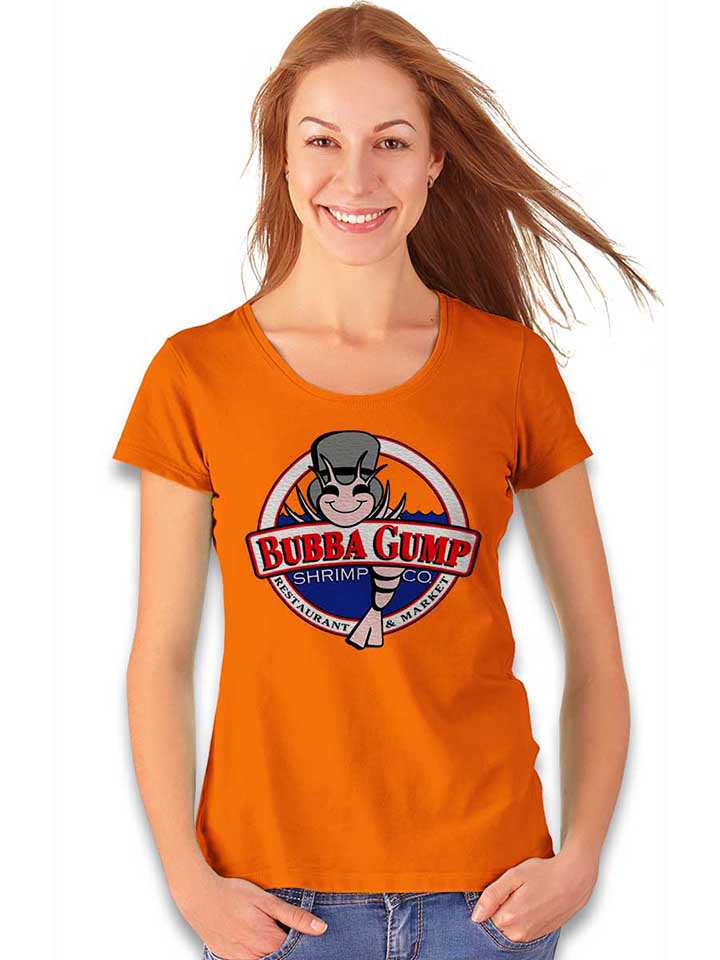 bubba-gump-shrimp-company-damen-t-shirt orange 2