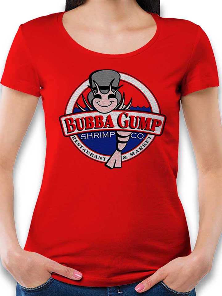 bubba-gump-shrimp-company-damen-t-shirt rot 1