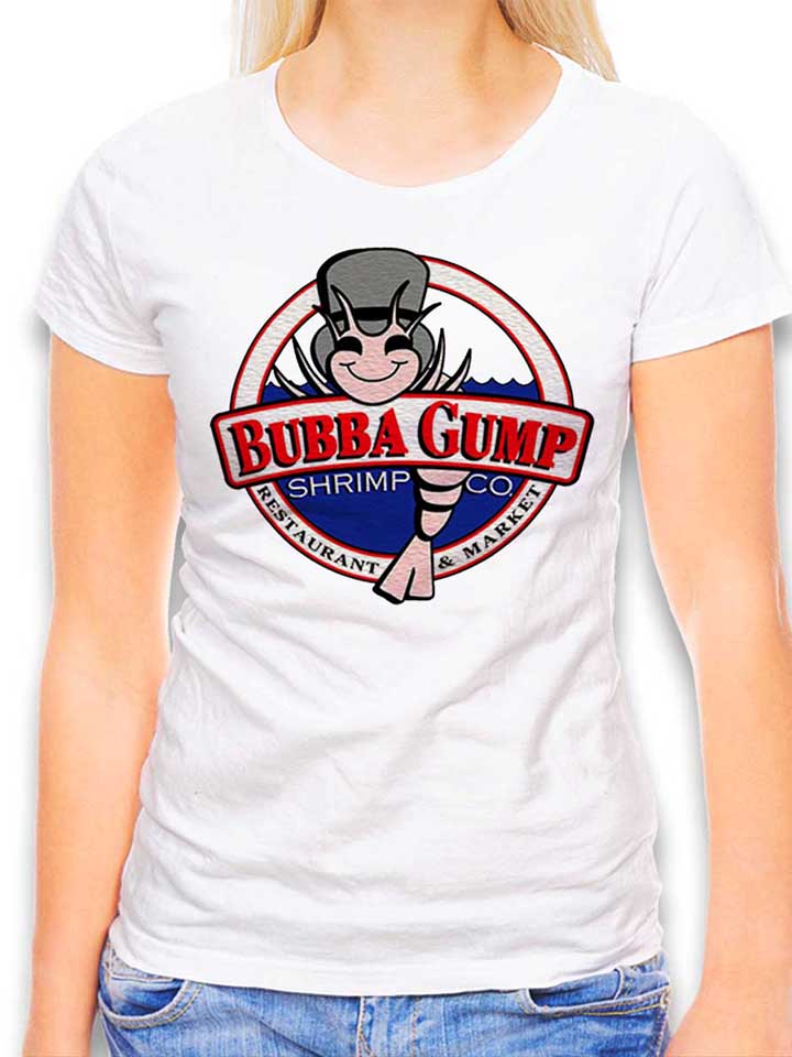 bubba-gump-shrimp-company-damen-t-shirt weiss 1