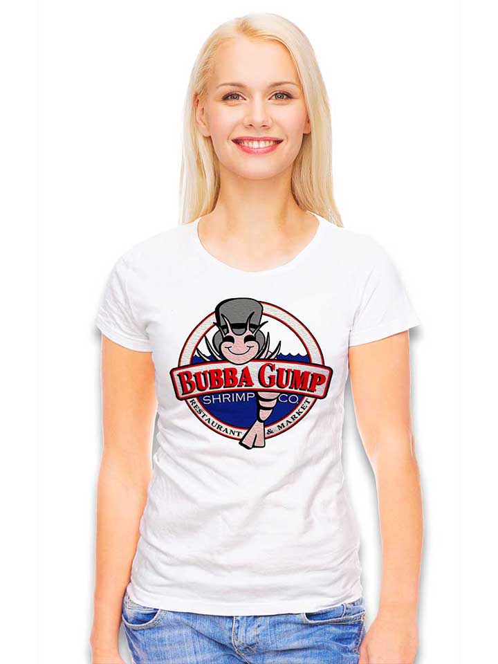 bubba-gump-shrimp-company-damen-t-shirt weiss 2