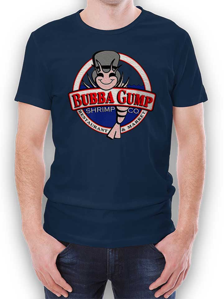 Bubba Gump Shrimp Company Camiseta azul-marino L