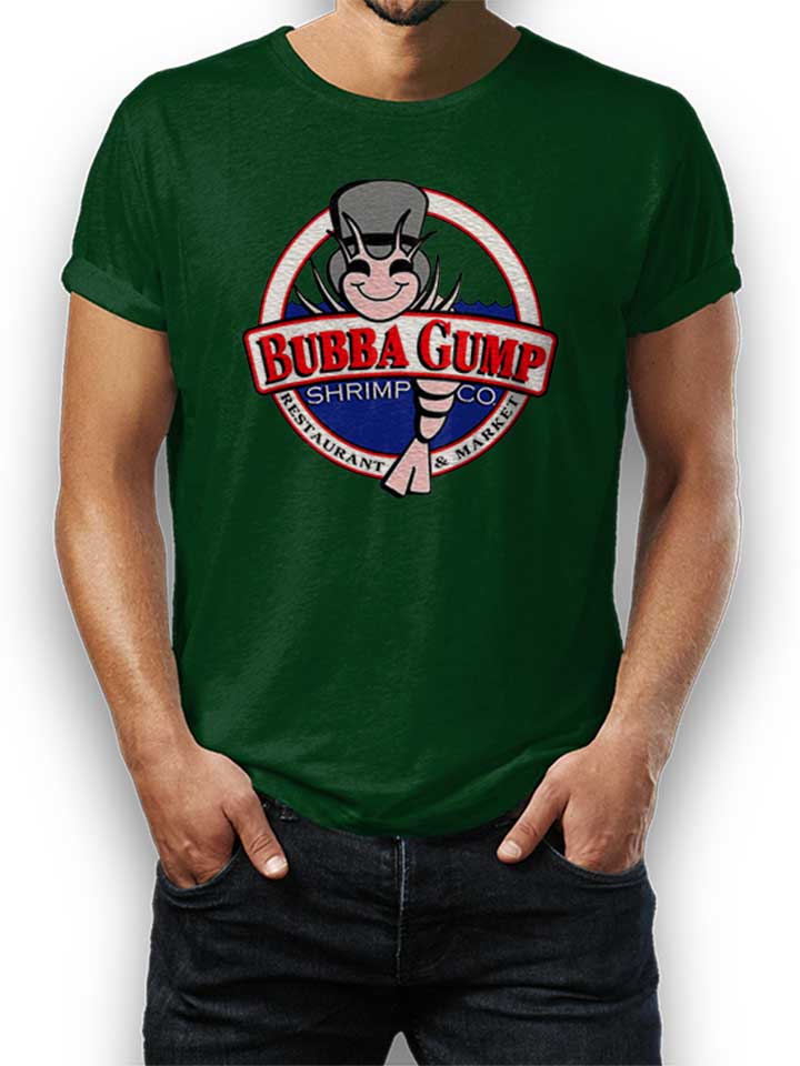 Bubba Gump Shrimp Company Camiseta verde-oscuro L