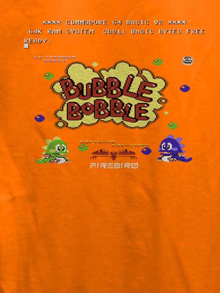 bubble-bobble-damen-t-shirt orange 4