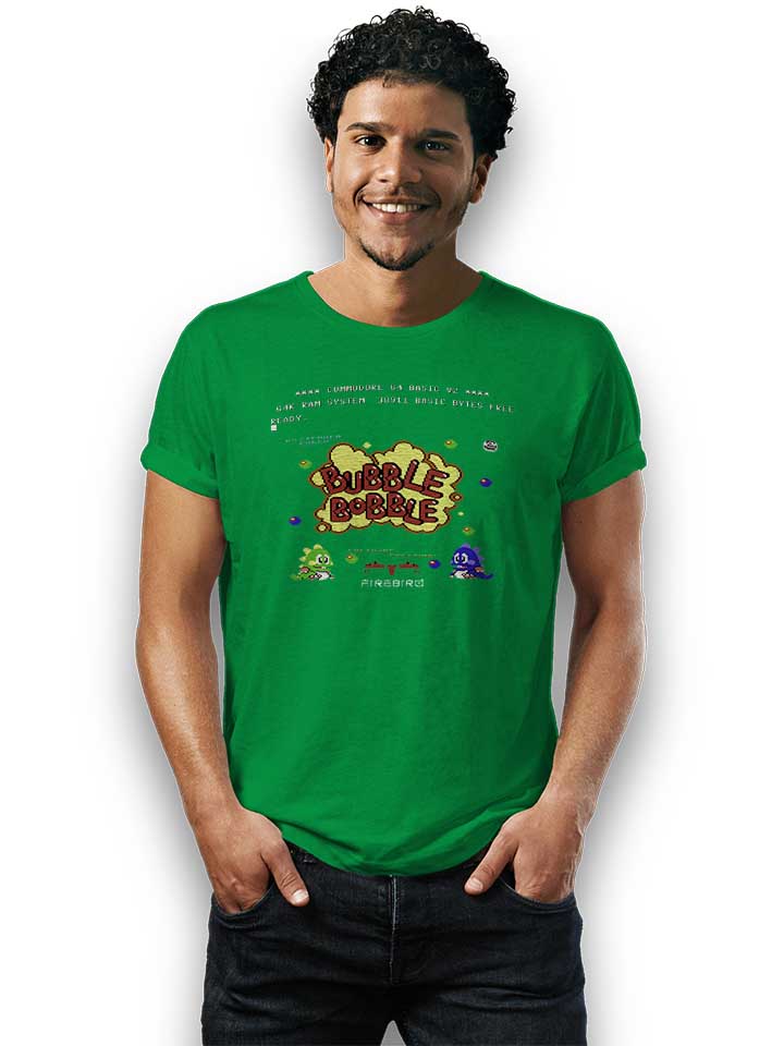 bubble-bobble-t-shirt gruen 2