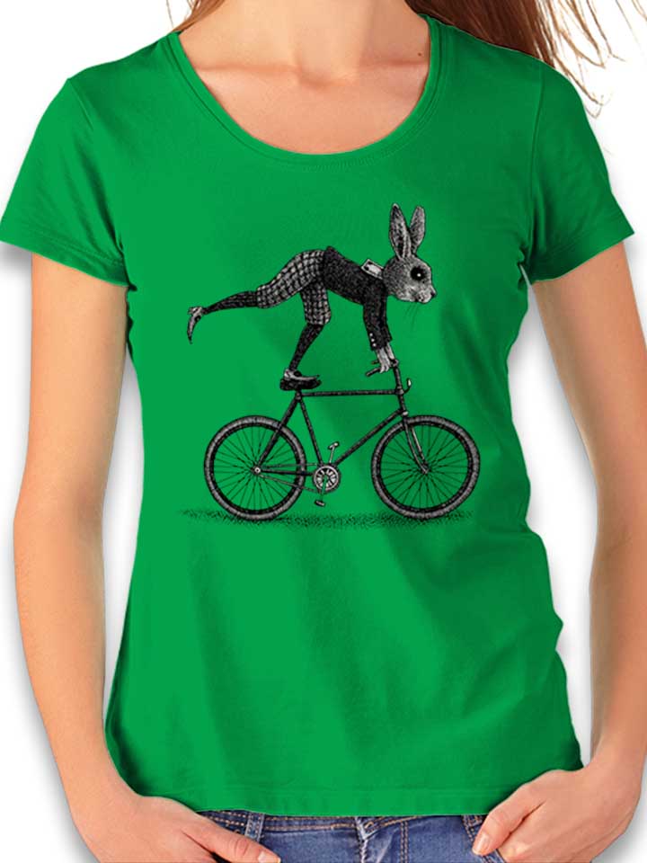 Bunny Bike Damen T-Shirt gruen L