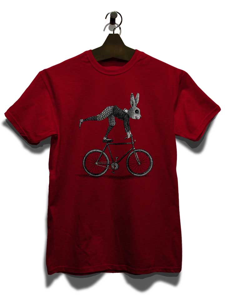bunny-bike-t-shirt bordeaux 3