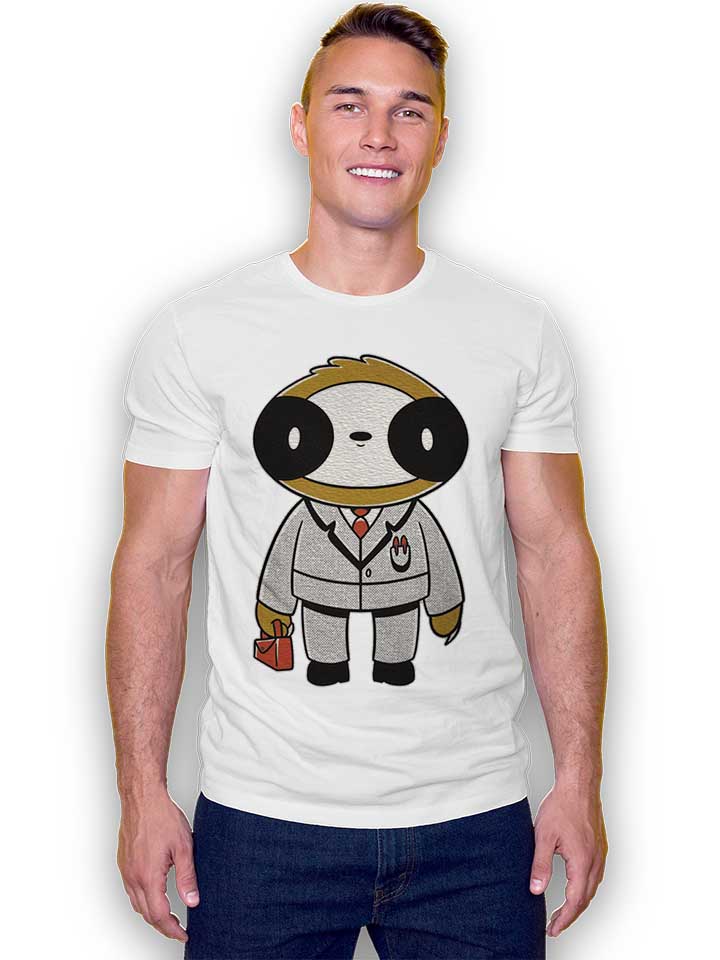 business-sloth-t-shirt weiss 2