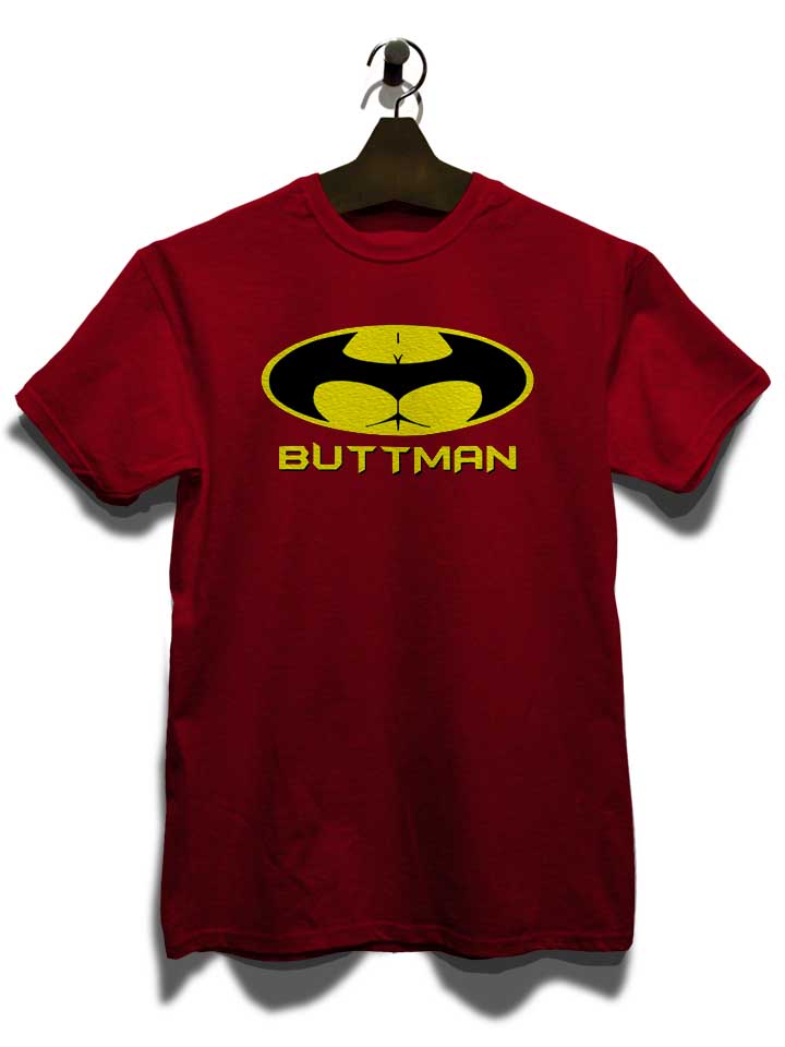 buttman-t-shirt bordeaux 3