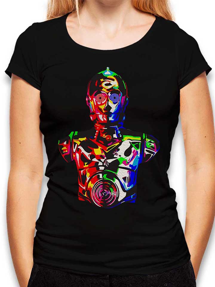 c3po-neon-damen-t-shirt schwarz 1