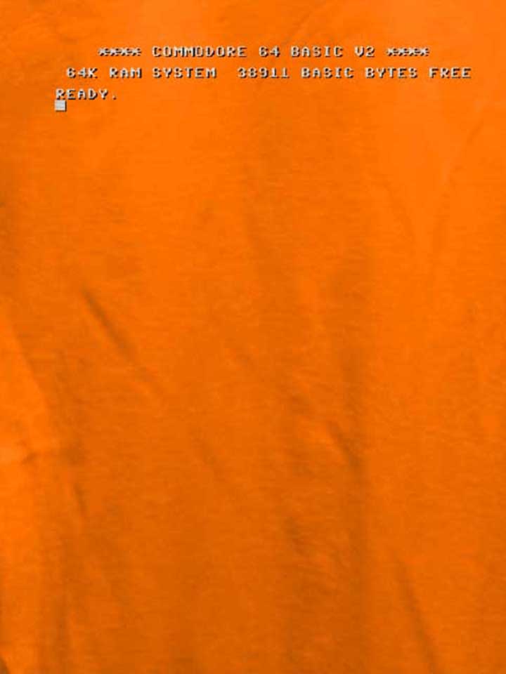 c64-start-screen-damen-t-shirt orange 4