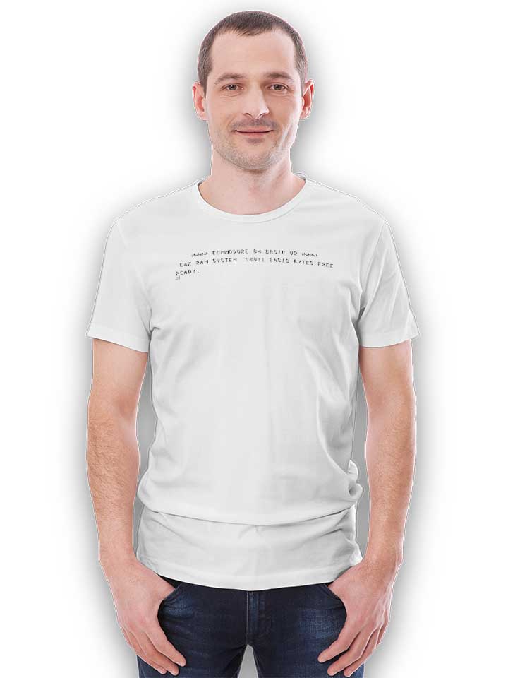 c64-start-screen-t-shirt weiss 2