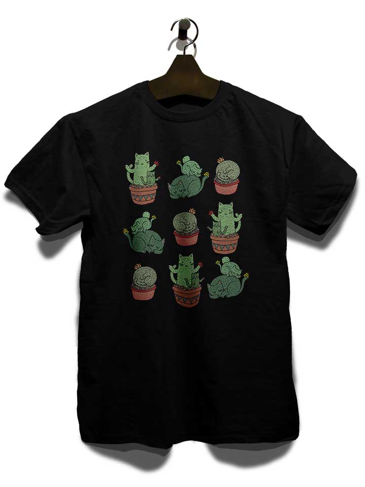 cactus-cats-t-shirt schwarz 3