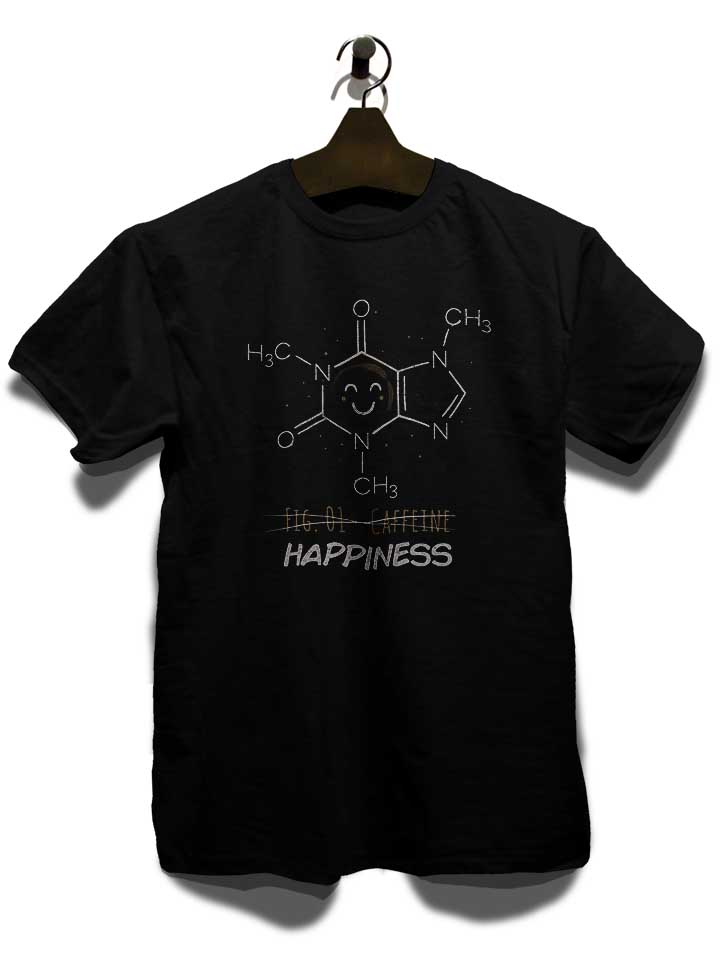 caffeine-happiness-t-shirt schwarz 3