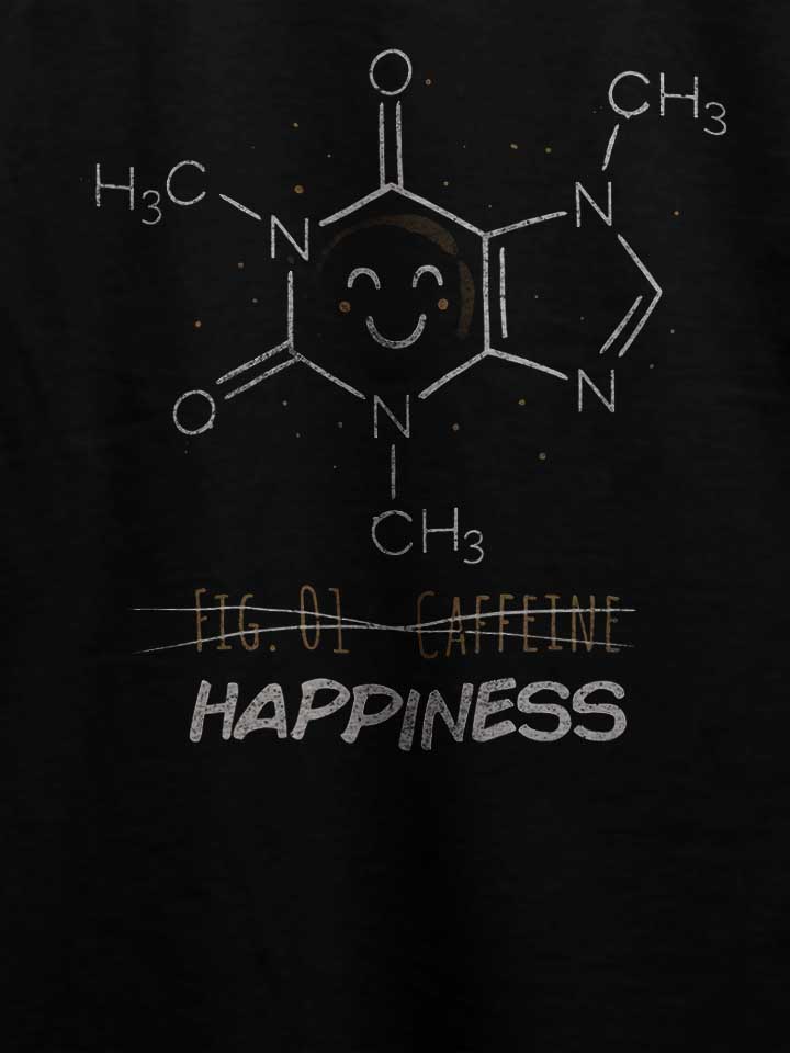 caffeine-happiness-t-shirt schwarz 4