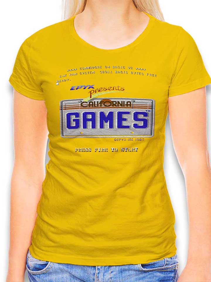 California Games Damen T-Shirt gelb L