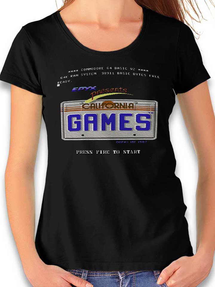 California Games Damen T-Shirt schwarz L