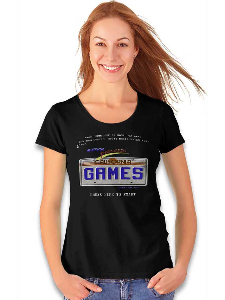 california-games-damen-t-shirt schwarz 2