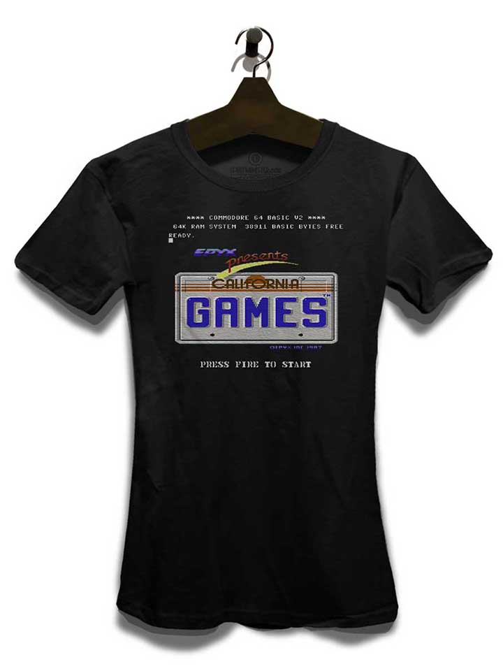 california-games-damen-t-shirt schwarz 3