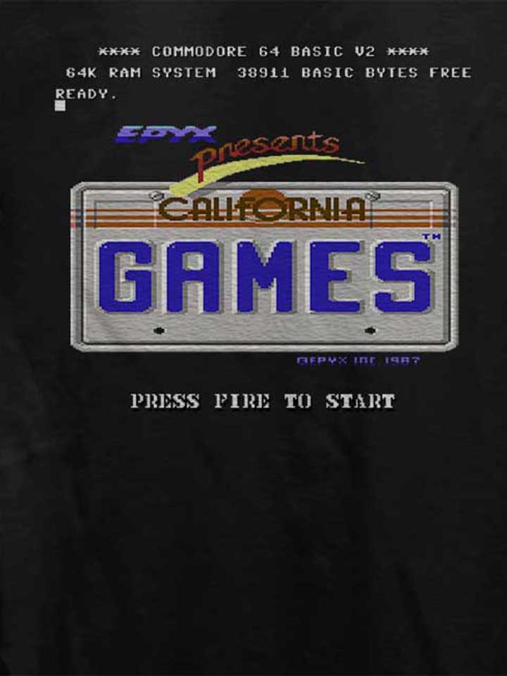 california-games-damen-t-shirt schwarz 4