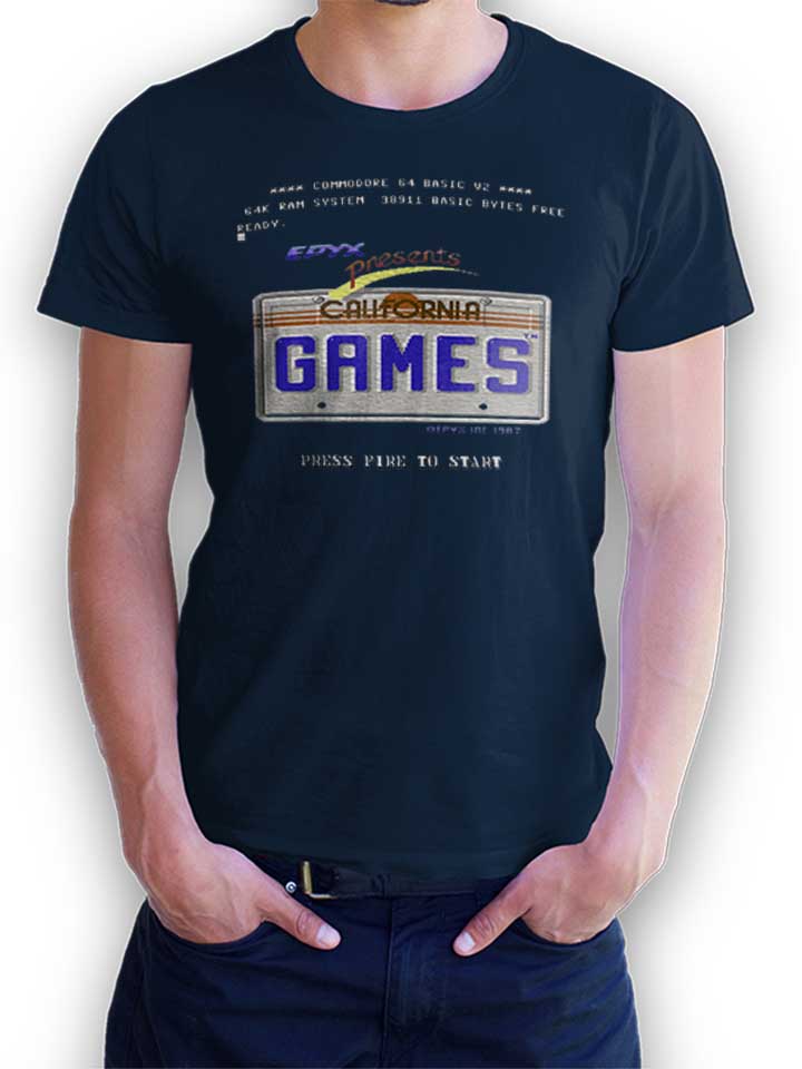 California Games Kinder T-Shirt dunkelblau 110 / 116