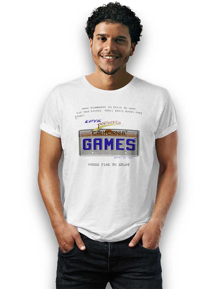 california-games-t-shirt weiss 2