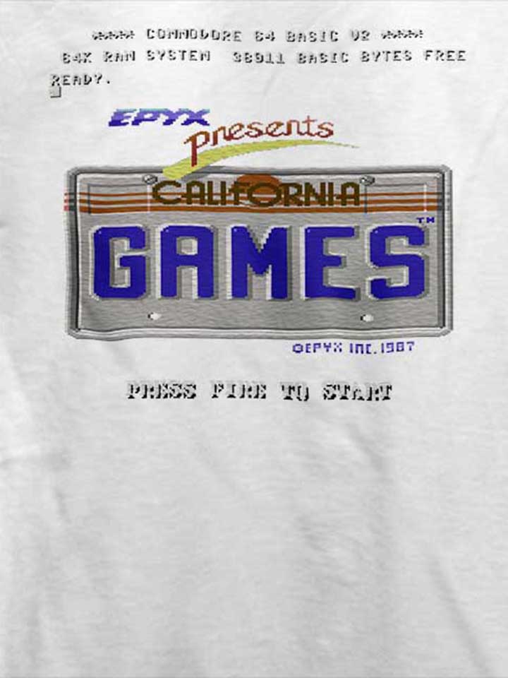 california-games-t-shirt weiss 4