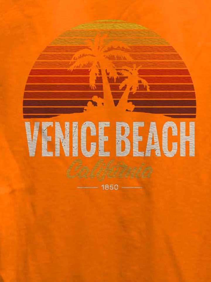 california-venice-beach-logo-damen-t-shirt orange 4