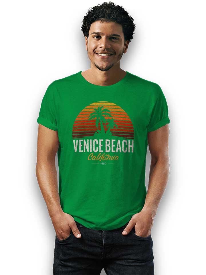 california-venice-beach-logo-t-shirt gruen 2