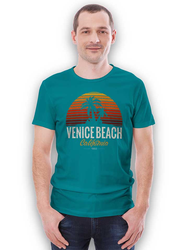california-venice-beach-logo-t-shirt tuerkis 2