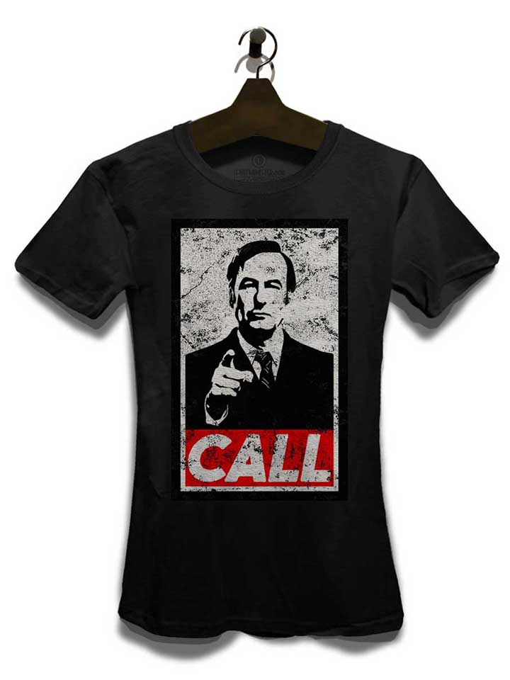 call-vintage-damen-t-shirt schwarz 3