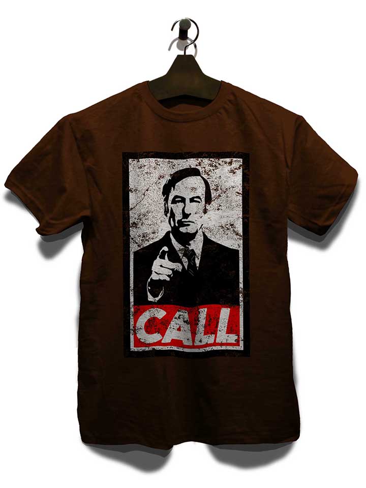 call-vintage-t-shirt braun 3