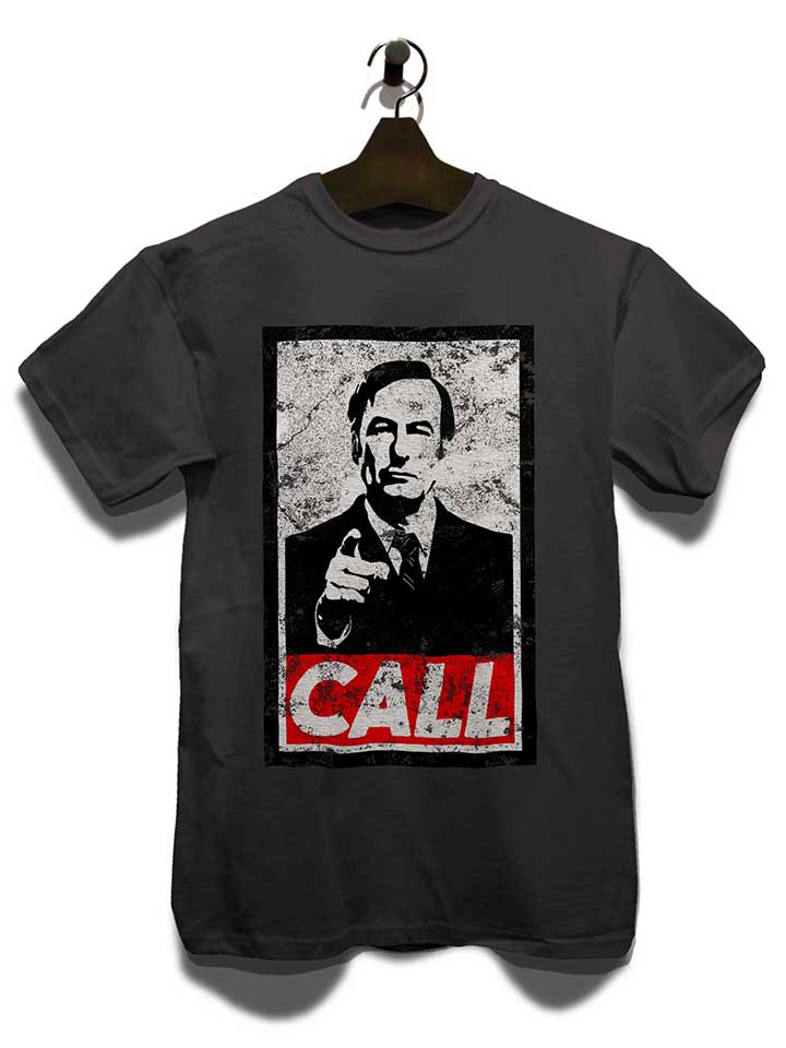 call-vintage-t-shirt dunkelgrau 3