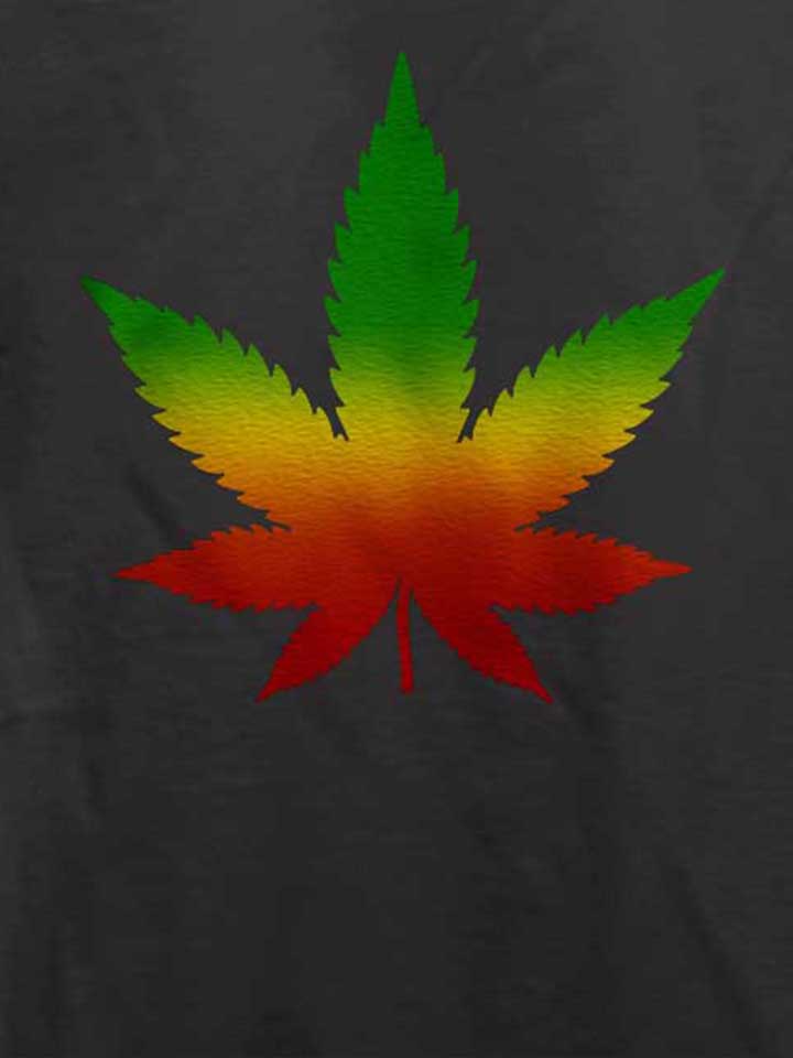 cannabis-blatt-rasta-t-shirt dunkelgrau 4