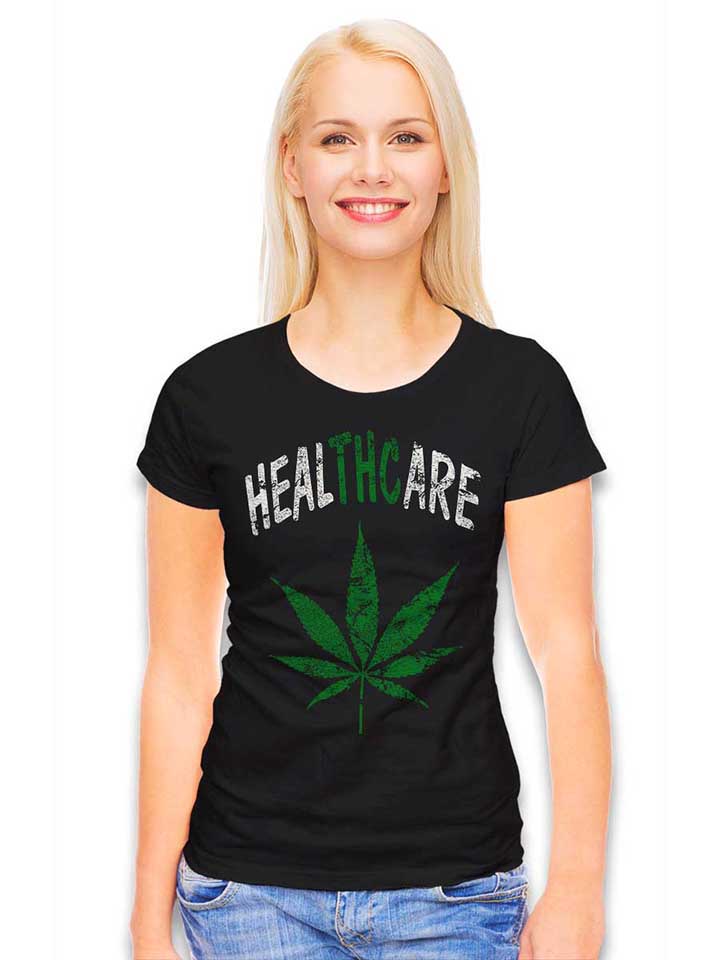 cannabis-healthcare-damen-t-shirt schwarz 2