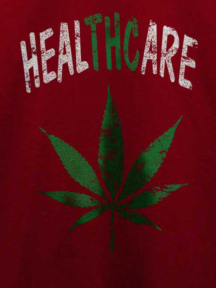 cannabis-healthcare-t-shirt bordeaux 4