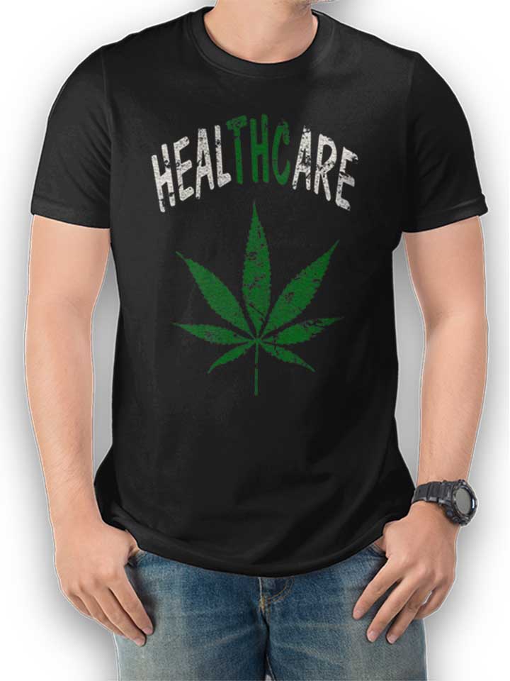 cannabis-healthcare-t-shirt schwarz 1