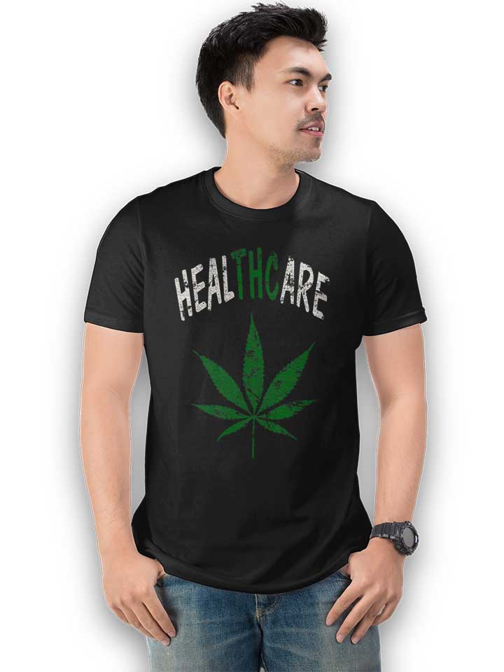 cannabis-healthcare-t-shirt schwarz 2