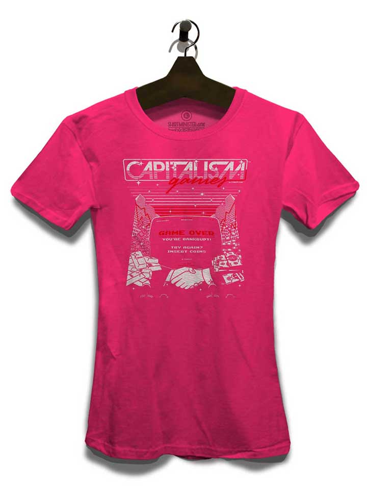 capitalism-games-damen-t-shirt fuchsia 3