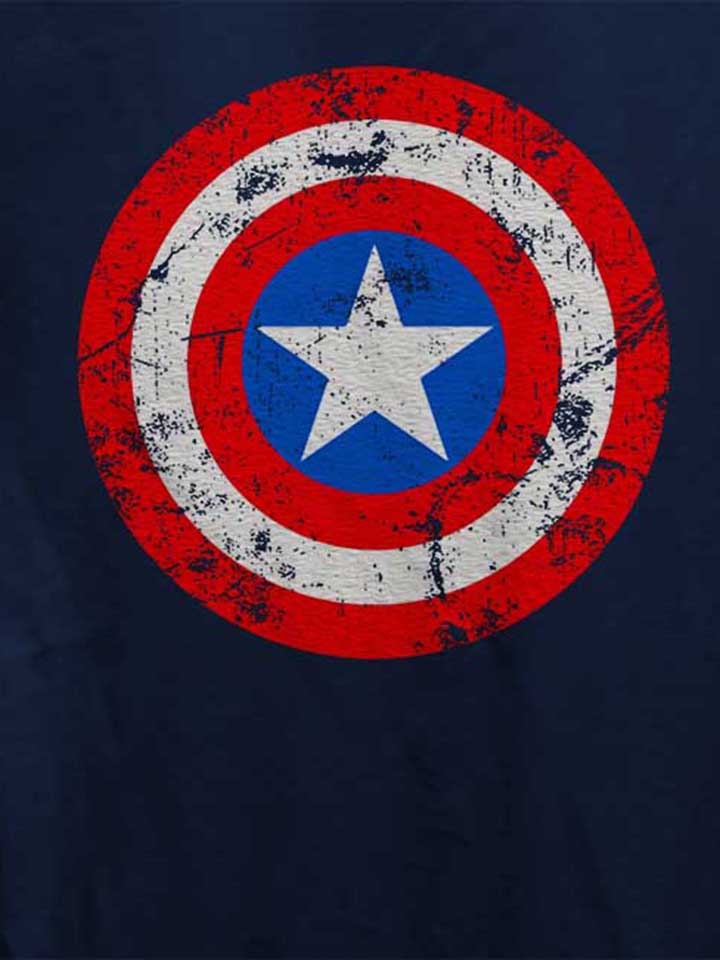 captain-america-shield-vintage-damen-t-shirt dunkelblau 4