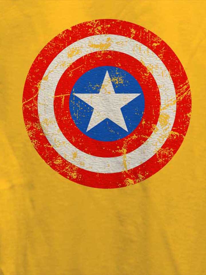 captain-america-shield-vintage-damen-t-shirt gelb 4