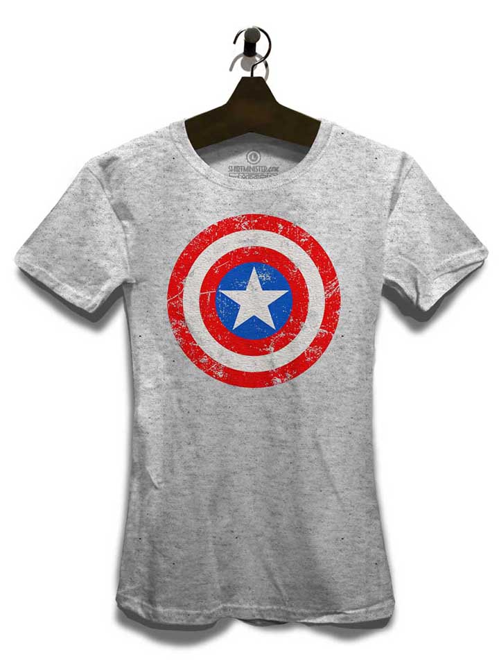 captain-america-shield-vintage-damen-t-shirt grau-meliert 3