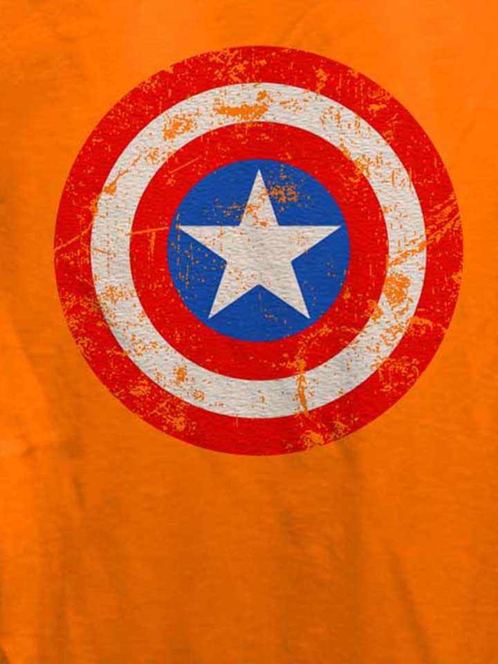 captain-america-shield-vintage-damen-t-shirt orange 4
